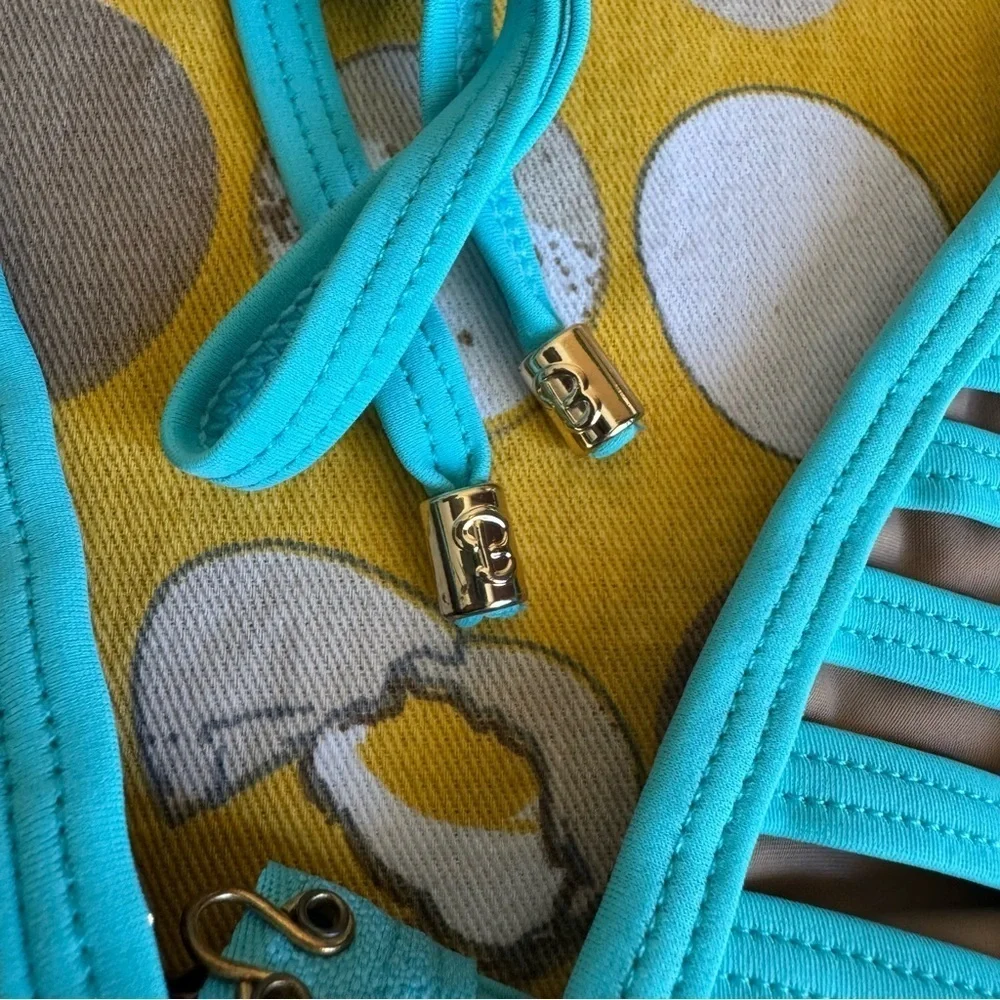 Beach Bunny Hard Summer Skimpy bikini set in Aqua
